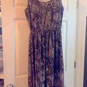 Maxi dress leopard size s